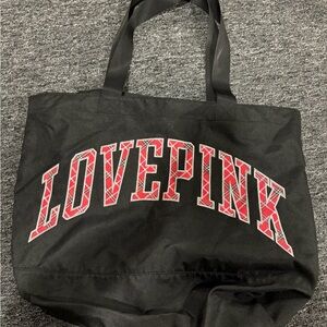 PINK Victoria's Secret Black and Red Tote Bag